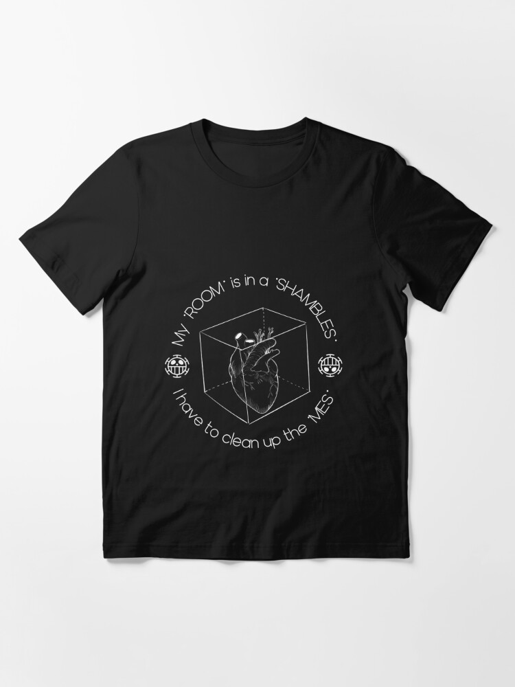 My ROOM is in a SHAMBLES - op law heart cube Essential T-Shirt for Sale by  MasterLesa