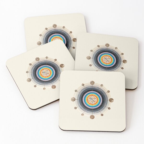 Item preview, Rainbow Symbol Big Bang Hilma af Klint No. 7 detail designed and sold by surfacemaximus.