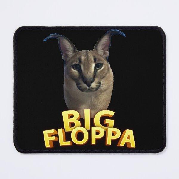 Big Floppa Meme Mouse Pad Custom Anti-Slip Rubber Base Gamer