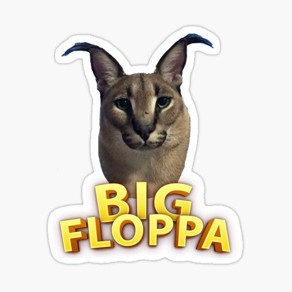 big floppa meme cat Sticker for Sale by LGBTHUMAN