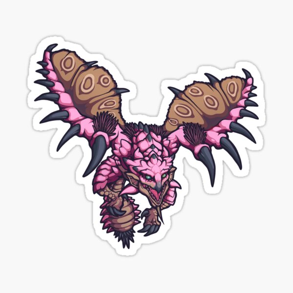 Pink Rathian Sticker For Sale By Venn Art Redbubble   St,small,507x507 Pad,600x600,f8f8f8 