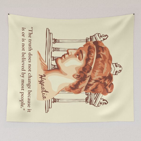 Item preview, Hypatia of Alexandria Portrait and Quote designed and sold by Unhinged Heather.