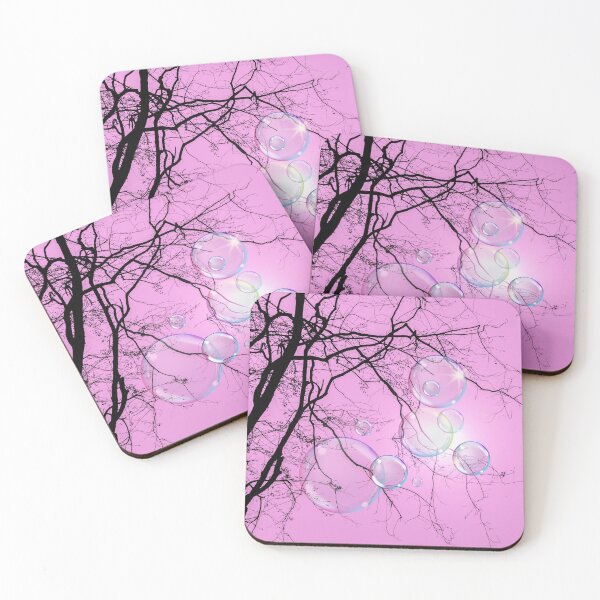 Item preview, Twilight Sky...This is a pretty pink twilight sky with added translucent bubbles designed and sold by ditzy-designs.