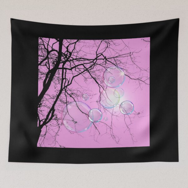 Item preview, Twilight Sky...This is a pretty pink twilight sky with added translucent bubbles designed and sold by Wonder & Whimsy.