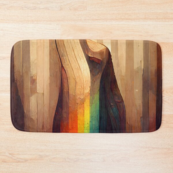 Item preview, Smooth Wooden Texture Rainbow Wood Grain Pattern designed and sold by MythicPrompts.