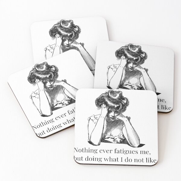 Item preview, Nothing ever fatigues me Jane Austen quote designed and sold by venomouspixie.