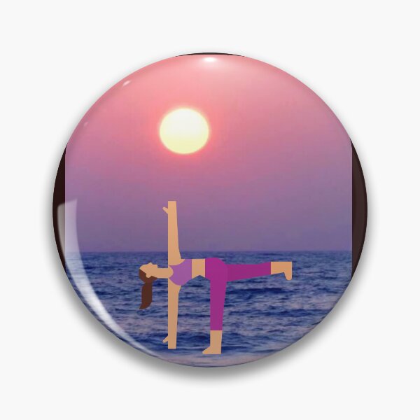 Item preview,  HALF MOON YOGA POSE ON THE OCEAN designed and sold by marie1919.