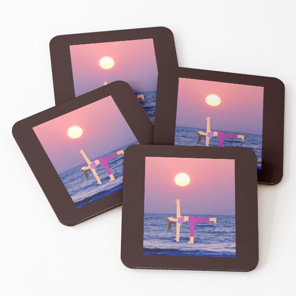 Item preview,  HALF MOON YOGA POSE ON THE OCEAN designed and sold by marie1919.