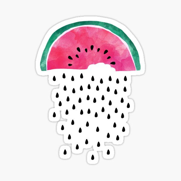 Vista previa del artículo con la obra «Lluvia de sandía», diseñado y vendido por Orara Studio.