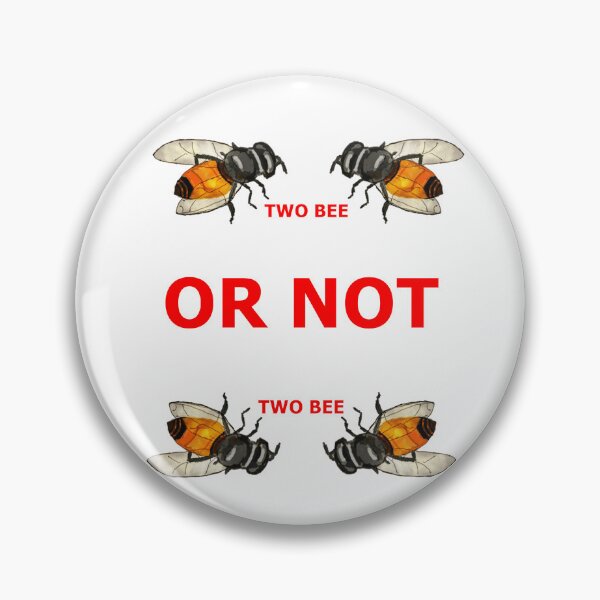 Item preview, To Be Or Not To Be - Shakespearean Bees of Mortality frame a classic quote designed and sold by VerdeDoodleDuck.