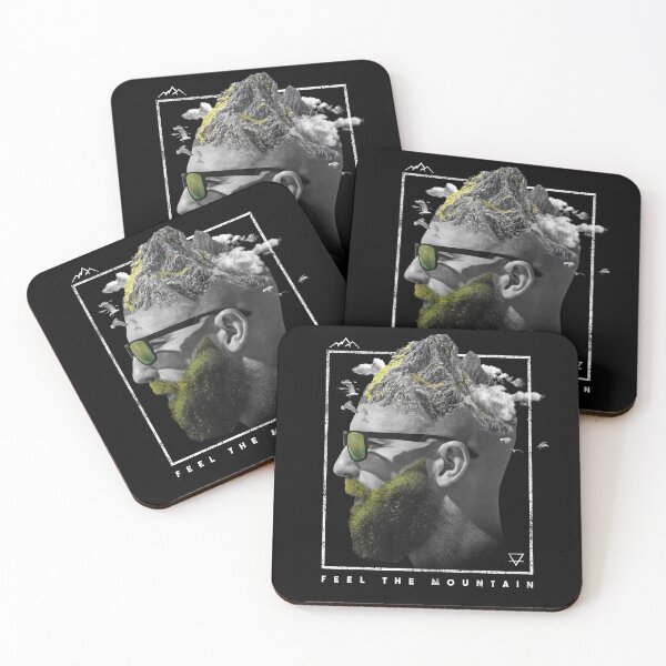 Item preview, Man in sunglasses mountain head double exposure designed and sold by Rob-Son.