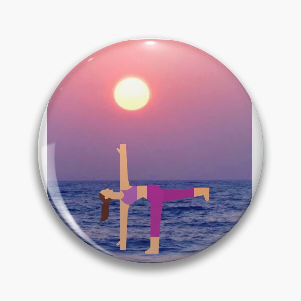 Item preview,  HALF MOON YOGA POSE ON THE OCEAN designed and sold by marie1919.