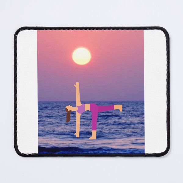 Item preview,  HALF MOON YOGA POSE ON THE OCEAN designed and sold by marie1919.