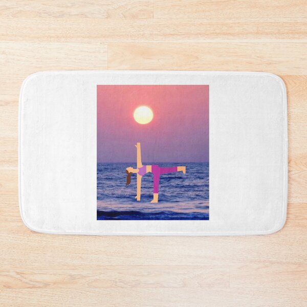 Item preview,  HALF MOON YOGA POSE ON THE OCEAN designed and sold by marie1919.