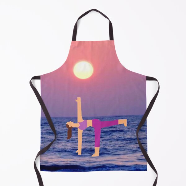 Item preview, HALF MOON YOGA POSE ON THE OCEAN designed and sold by marie1919.