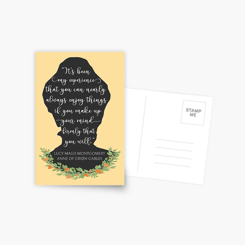 Anne Of Green Gables Quote I - L. M. Montgomery Silhouette