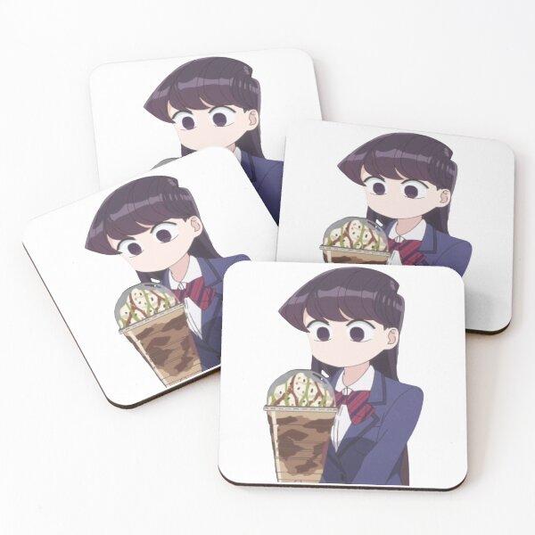 Artikelvorschau, Komi Shouko mit Getränk (Komi-san kann nicht kommunizieren) entworfen und verkauft von Taylor Griffith.