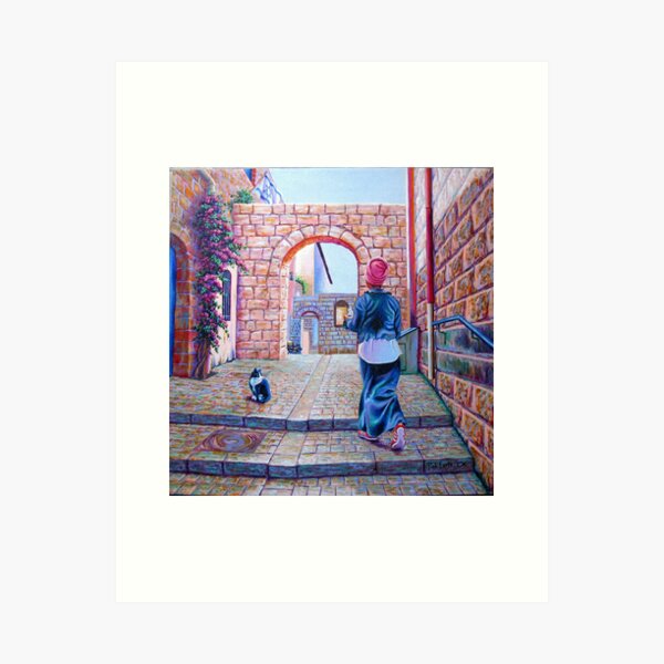 A Day in Tzfat, Israel Art Print