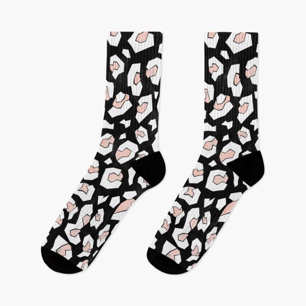 Item preview, Black and White Geometric Leopard Print designed and sold by Carolina Diaz.