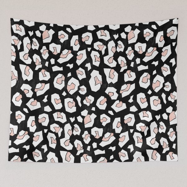Item preview, Black and White Geometric Leopard Print designed and sold by Carolina Diaz.
