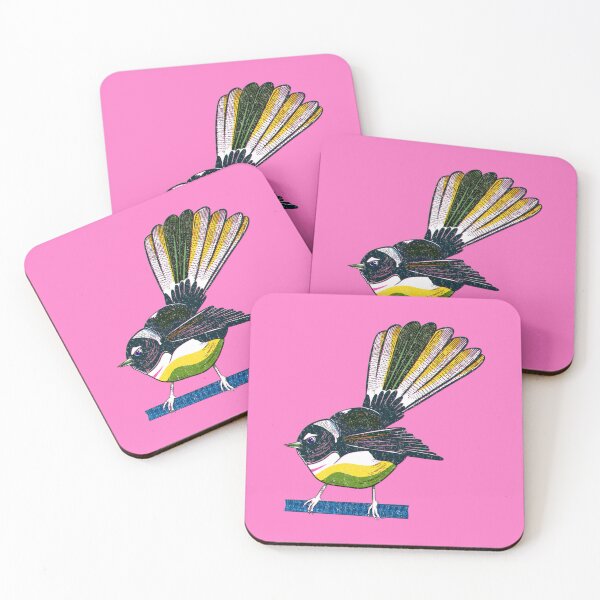 Item preview, Fantail risograph style print designed and sold by piedaydesigns.