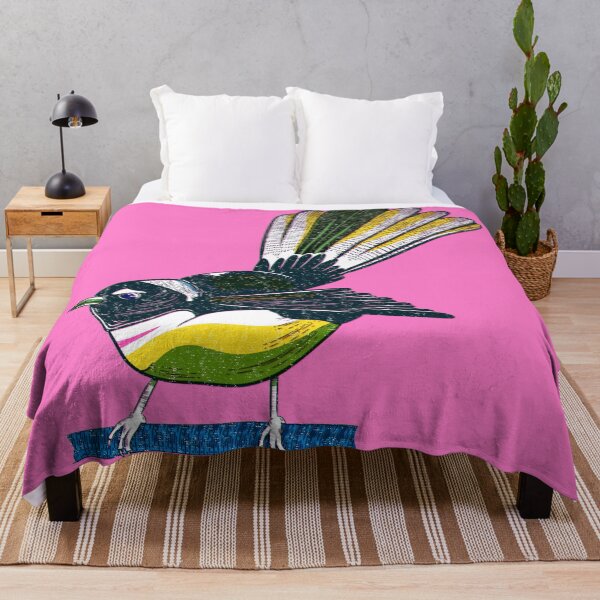 Item preview, Fantail risograph style print designed and sold by piedaydesigns.