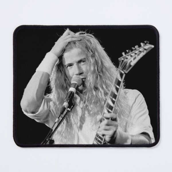 Item preview, Dave Mustaine - BW Photograph designed and sold by ConcertImages.