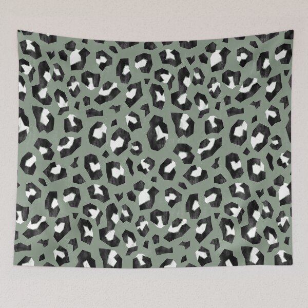 Item preview, Sage Green Geometric Leopard Print designed and sold by Carolina Diaz.
