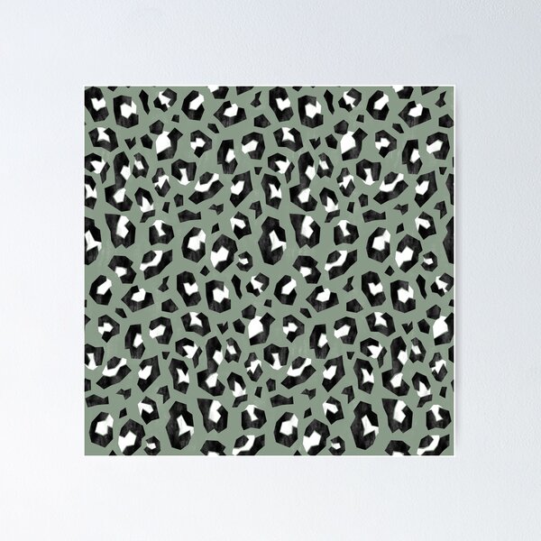 Item preview, Sage Green Geometric Leopard Print designed and sold by Carolina Diaz.