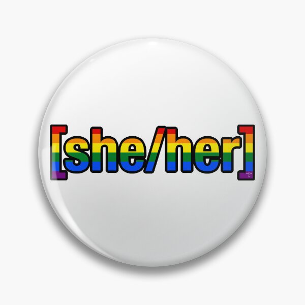 Item preview, she/her [as] rainbow designed and sold by DeStoya.