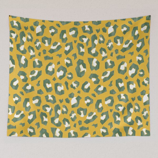 Item preview, Yellow Geometric Leopard Print designed and sold by Carolina Diaz.