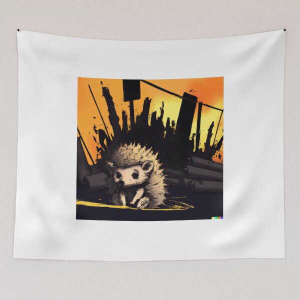 Item preview, Hedgehog in the Post Apocalypse  designed and sold by looloobug01.