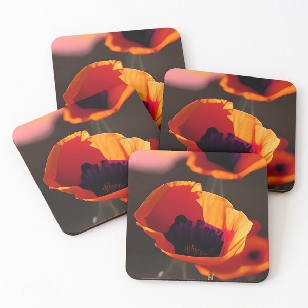 Item preview, Pretty Sunset Wildflowers Nature Flowers Poppies Poppy designed and sold by CattlettArt.