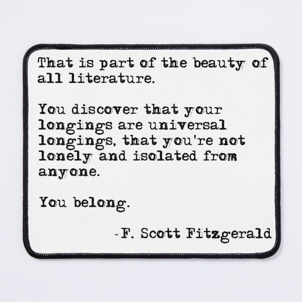 Item preview, The beauty of all literature - F Scott Fitzgerald designed and sold by peggieprints.