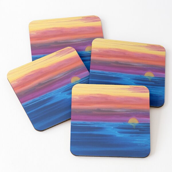 Item preview, Painting Sunset Wave -Oil painting style artwork- beautiful design - decoration for your house and gift for mummy designed and sold by THASSON.