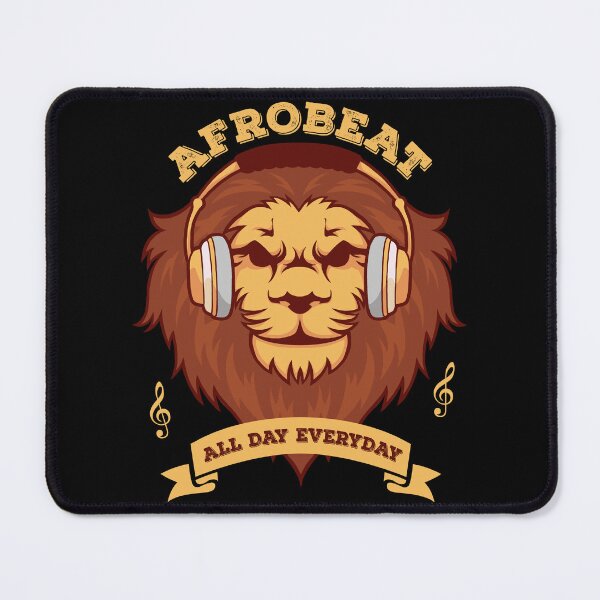 Item preview, Afrobeat All Day Everyday African Dance Music Lion - Black designed and sold by PearlMoonGrapes.