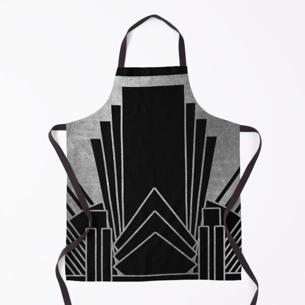 Item preview, Silver art deco design designed and sold by peggieprints.