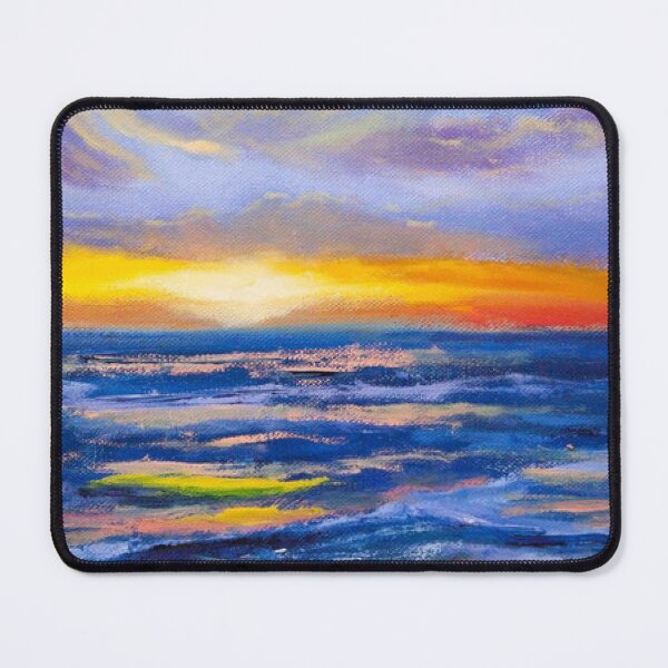 Item preview, Painting Sunset Wave -Oil painting style artwork- beautiful design - decoration for your house and gift for mummy designed and sold by THASSON.