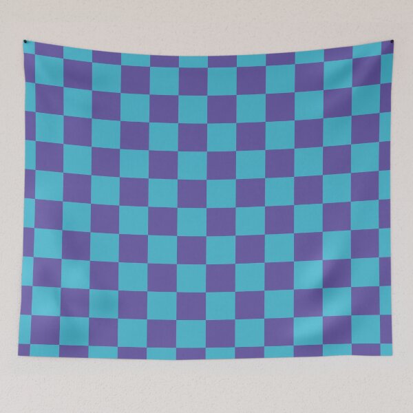 Item preview, Purrple-Blue Chessboard designed and sold by KrasztiGallery.