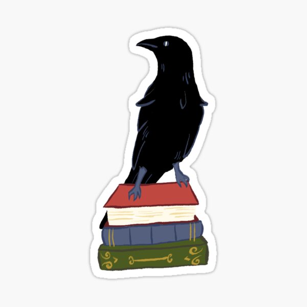 Item preview, Crow on books Dark Academe Witch designed and sold by paulanobleza.