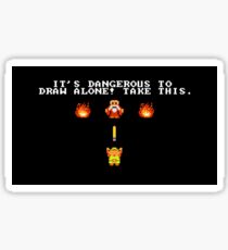 It's dangerous to draw alone! Sticker