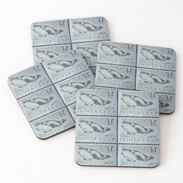 Item preview, Seals 1971 Vintage Postage Stamp designed and sold by Factory57.