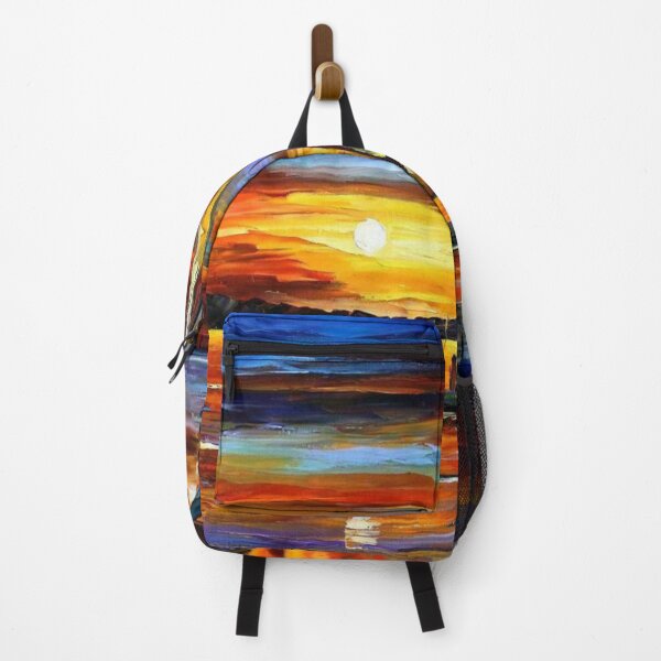 Item preview, Painting sailing boat in Sunset Wave -Oil painting style artwork- beautiful design - decoration for your house and gift for mummy designed and sold by THASSON.