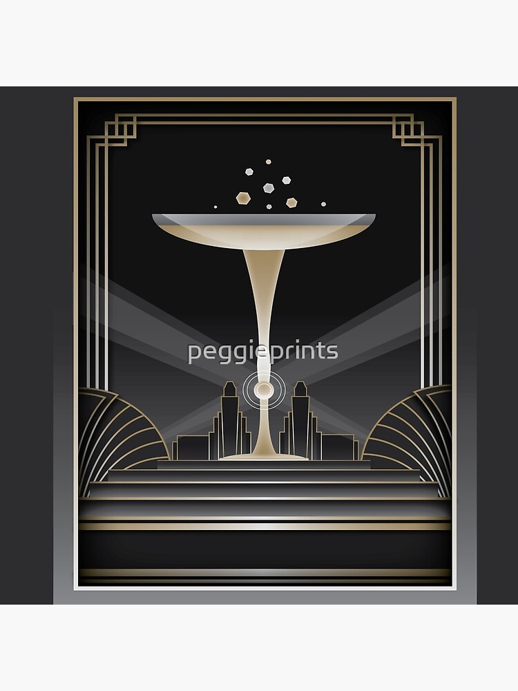 Thumbnail 4 of 4, Pillow, Art deco design VI designed and sold by peggieprints.