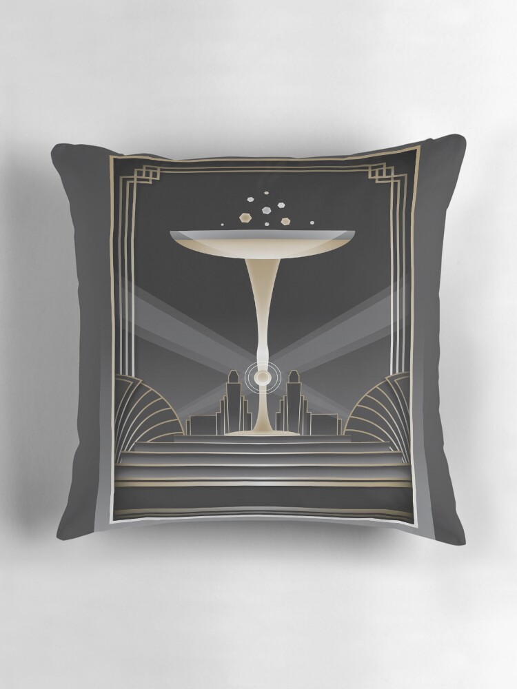 Thumbnail 3 of 4, Pillow, Art deco design VI designed and sold by peggieprints.