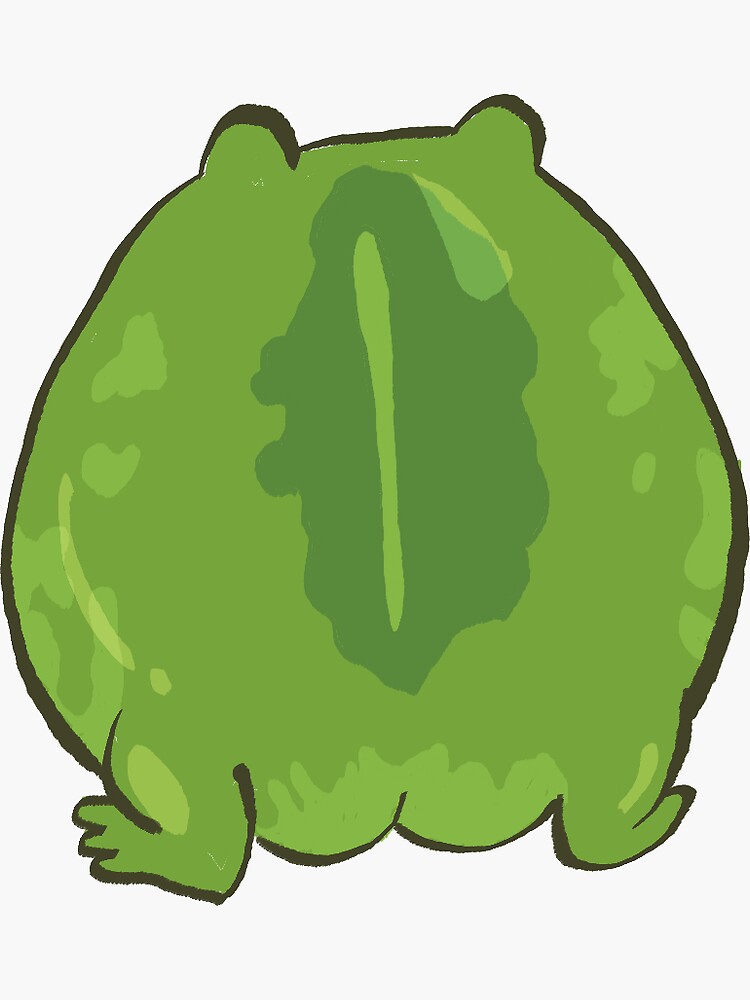 Cheeky Frog Sticker, Booty Sticker, Booty Frog, Frog Sticker, Cute Frog