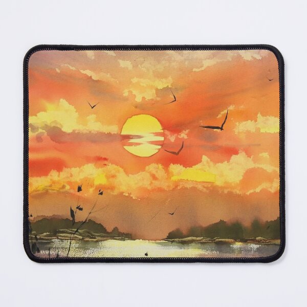 Item preview, Painting Sunset Wave -Oil painting style artwork- beautiful design - decoration for your house and gift for mummy designed and sold by THASSON.