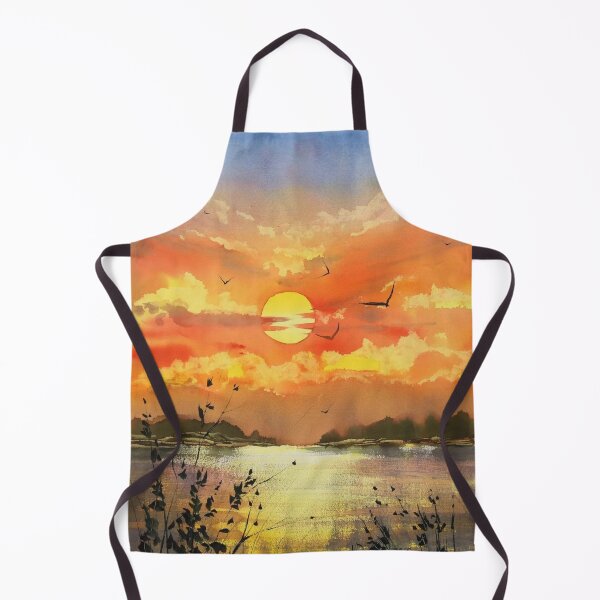 Item preview, Painting Sunset Wave -Oil painting style artwork- beautiful design - decoration for your house and gift for mummy designed and sold by THASSON.