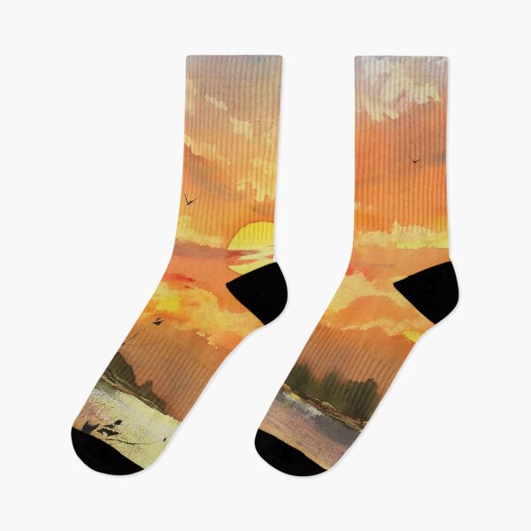 Item preview, Painting Sunset Wave -Oil painting style artwork- beautiful design - decoration for your house and gift for mummy designed and sold by THASSON.