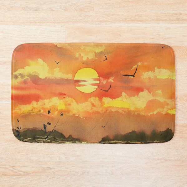 Item preview, Painting Sunset Wave -Oil painting style artwork- beautiful design - decoration for your house and gift for mummy designed and sold by THASSON.